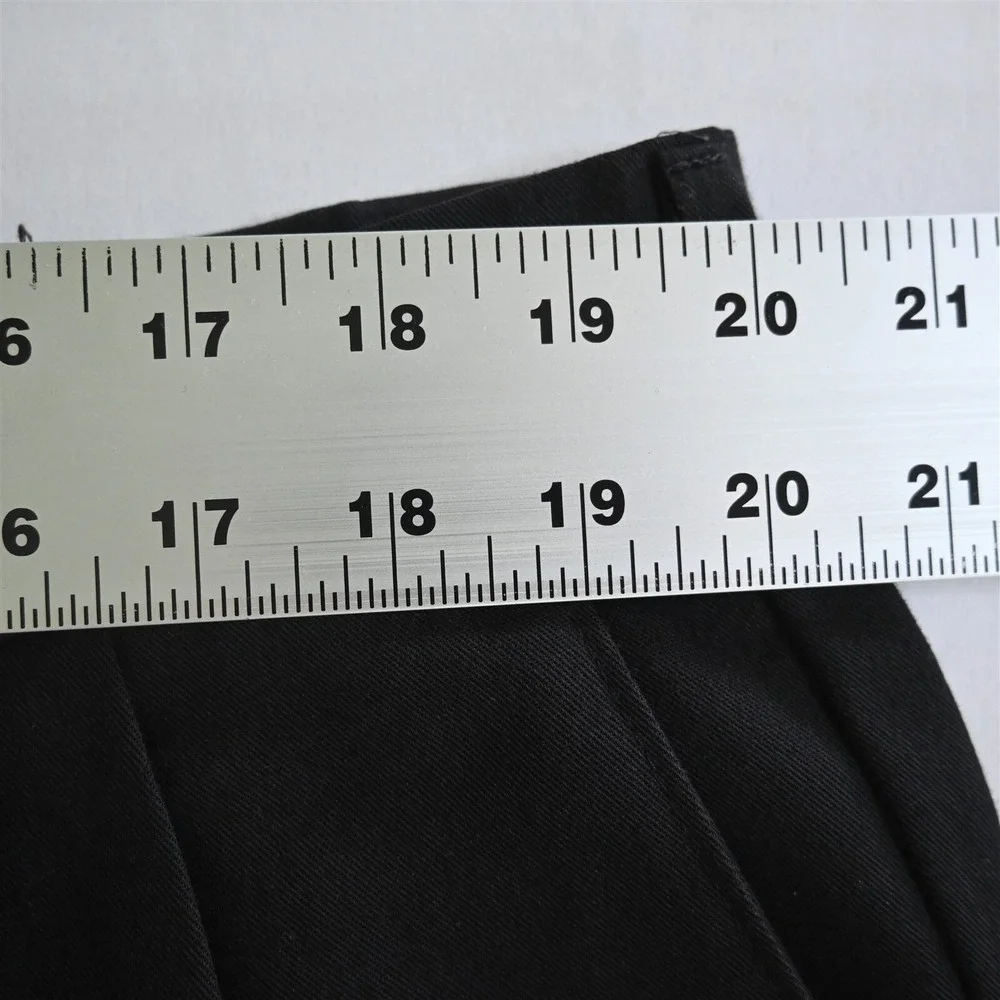 Vtg Levi's 38x29 Black USA Made Black Pleated Cuffed Mens Dress Pants‎